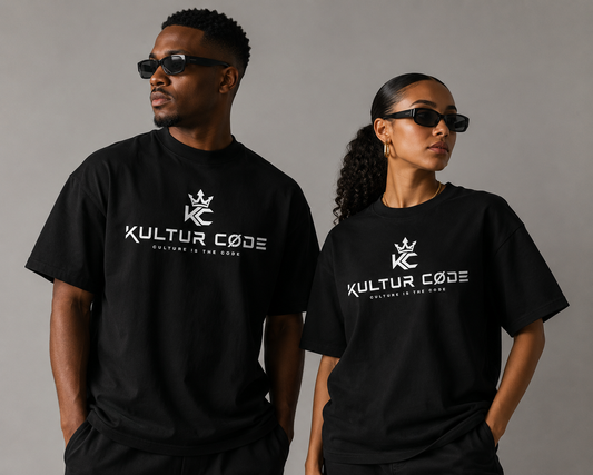 Kultur Code Signature Logo Tee - Faded Black