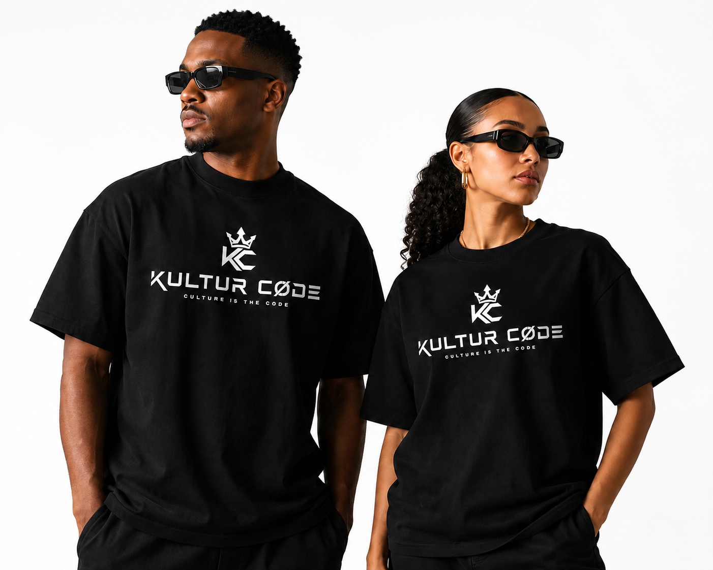 Kultur Code Signature Logo Tee - Black
