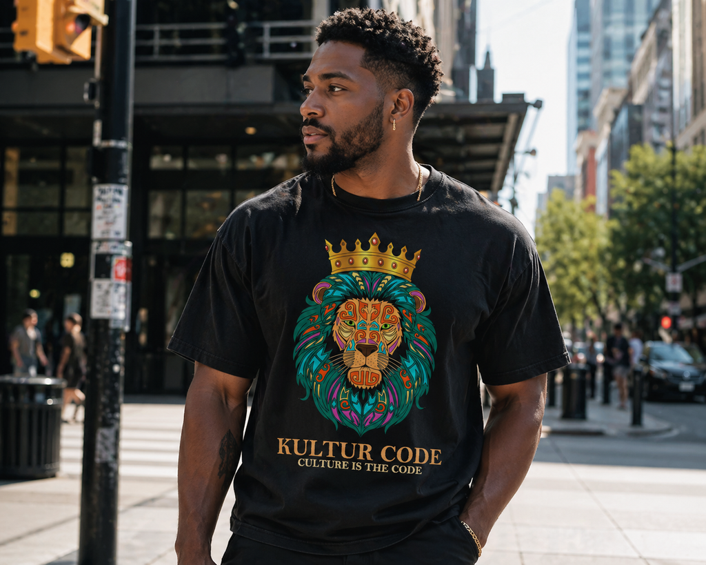 Crowned Culture Tee - Faded Black