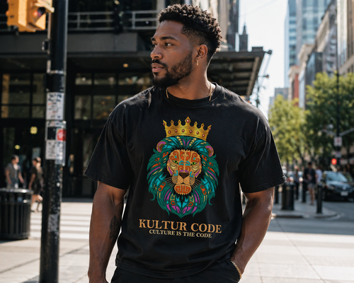Crowned Culture Tee - Faded Black