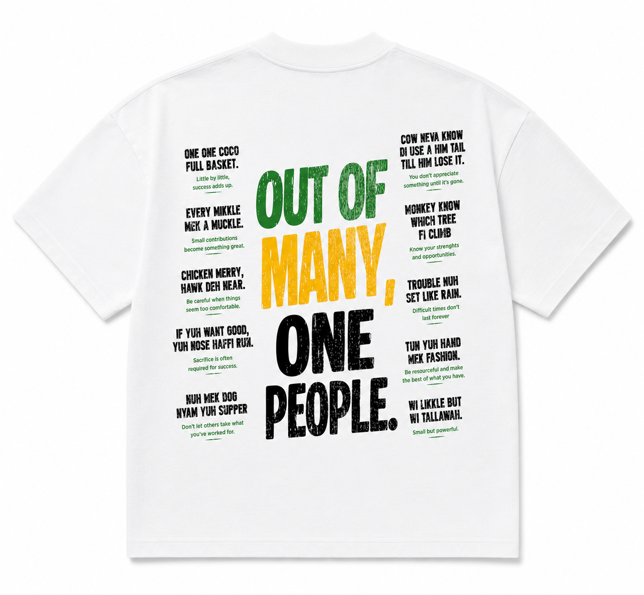 Out of Many, One People Tee - White