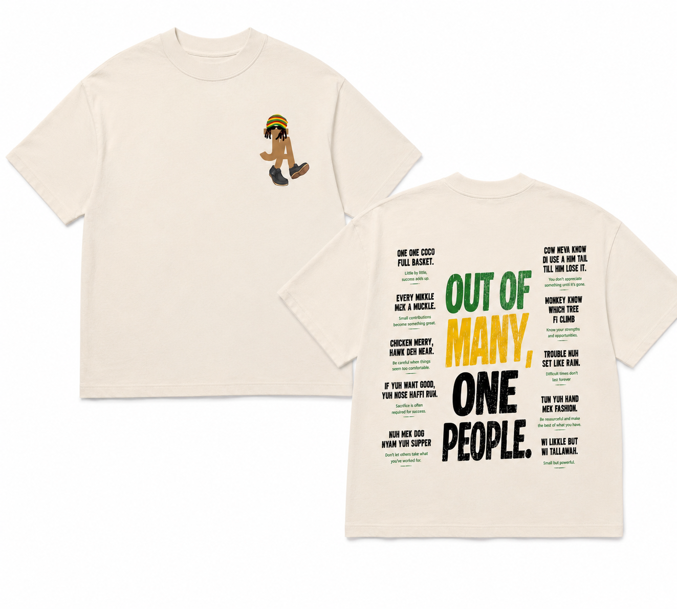 Out of Many, One People Tee - Off White