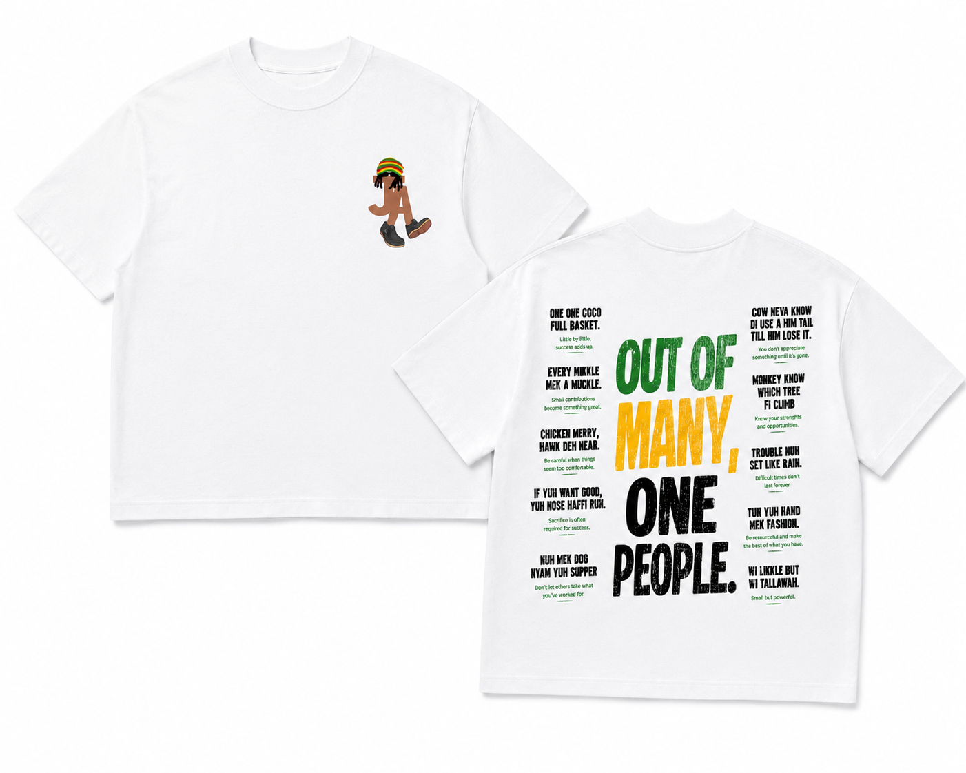 Out of Many, One People Tee - White